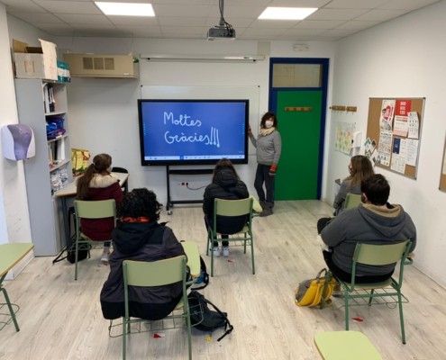 Pissarra digital tàctil al SEFI de la Fundació el Maresme_Donatiu Cabré Junqueras